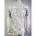 Men Casual 100% Cotton Print Short Sleeve Shirt