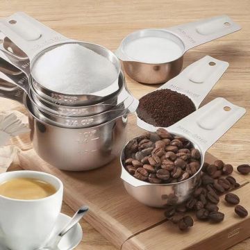 Stainless Steel Baking Measurement Tools: Measuring Cup for Dry and Liquid Ingredients