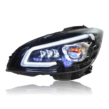 2008-2011 W204 C-Class Car Plug and Play Xenon Laser Headlight White LEDs 12V GT Style Front Lamp