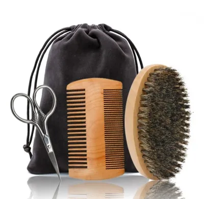 Handmade Wooden Vinnie Beard Comb for Beard and Mustache Care