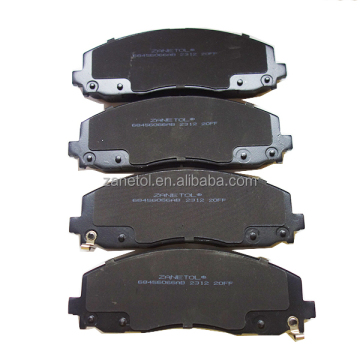 ZANETOL Front Brake Pads For Jeep Wrangler JL 2018-2024 & Dodge Grand Caravan 2012-2020