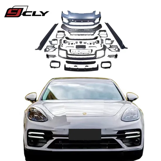 CLY Car Bumper Upgrade Kit for Porsche Panamera 971 Turbo S (2017-2022) with Front Bumper Diffuser and Side Kits