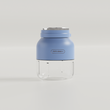 Portable 500ml Stainless Steel Blender & Juicer with Straw
