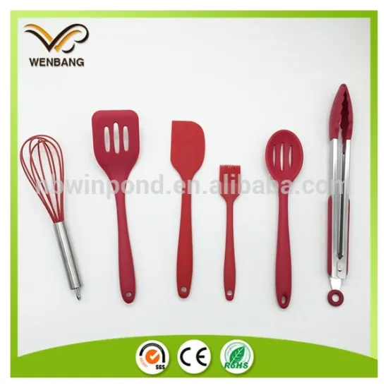 6pcs high quality cooking silicone kitchen tools