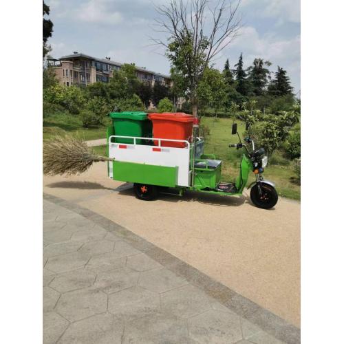 Transportista de basura de triciclo eléctrico