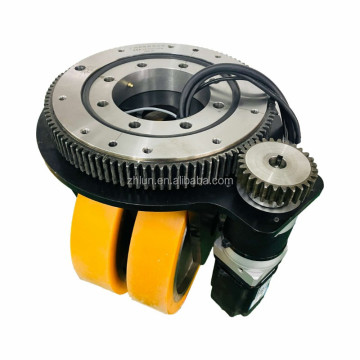 Steerable Caster with Omni Wheel for Heavy Duty Material Handling