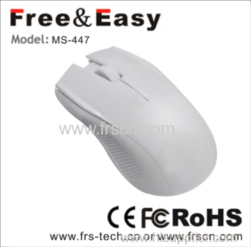 Bianco puro 3 tasti Wired Usb Mouse ottico