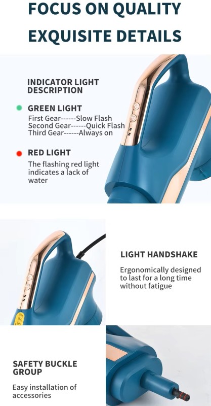 Portable Steamer Mop All-In-One Triangle Head Handheld High Temperature Sofa Electric Floor Steam Mop Cleaner