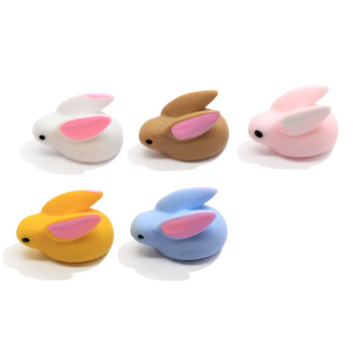 New Arrived 3D Resin Rabbit DIY Craft Artificial Kawaii Animal Children Fairy Garden Toy Gifts Home Decoration