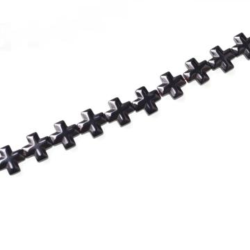 Hematite Cross Beads 10x10mm for making jewelry