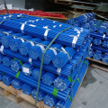 Blue extruded acetal copolymer bar