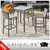 DYBAR-D5422 Danyalife Aluminum and Synthetic Wicker Bar Stool with Backrest