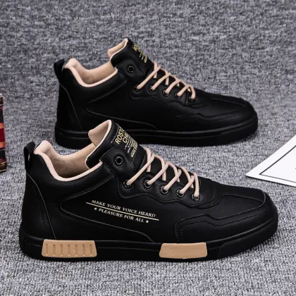 XY New Men's Heightening Casual Leather Shoes for Autumn Business Wear