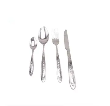 Solid Welded Stainless Steel Flatware Set for Kitchen