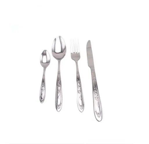 Solid Welded Stainless Steel Flatware Set for Kitchen