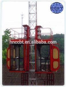 high quality double cage SC200/200D construction hoist