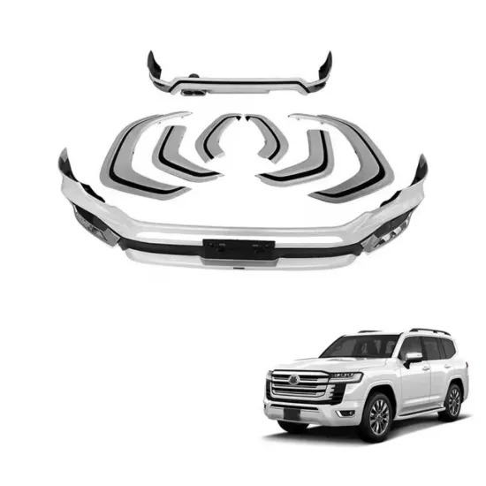 Land Cruiser LC300 2022 Modellista Style Body Kit: Front and Rear Bumpers