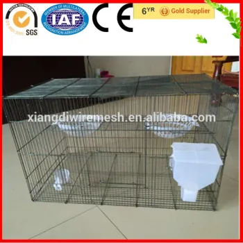 China Square Top Bird Cage System With Feeder, Drinker, Nest
