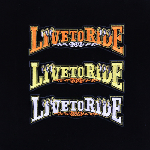 Individual embroidered seal of Harley locomotive