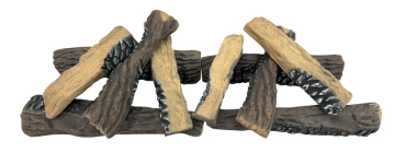 ABLE Realistic Artificial Fireplace Logs