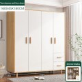 Dormitorio armario de madera maciza blanca