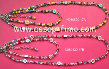 children colourful beaded jewelry(necklace,bracelet)