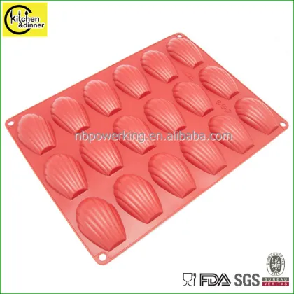 18-Cavity Silicone Madeleine Pan