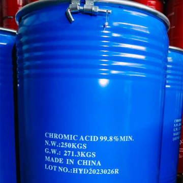 Fornecimento de trioxido de anidrido crômico de grau importado