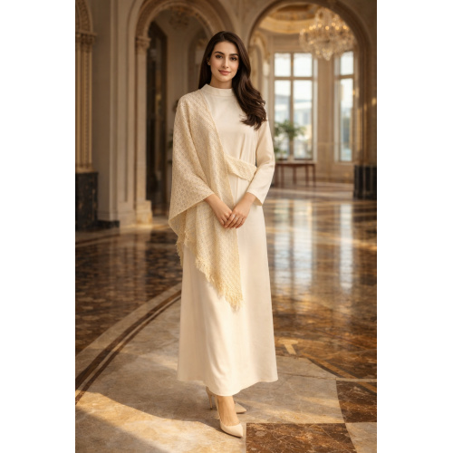عاج مش نامتقارن لبه کیپ Abaya