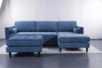 Sven cascadia blue right sectional sofa