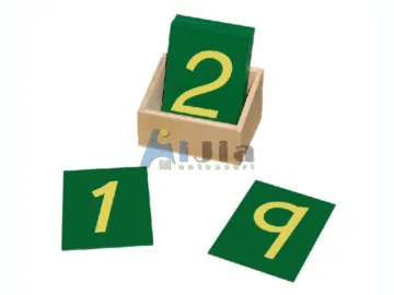 Montessori Sandpaper Numbers with Box,montessori materials ,montessori