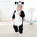 Bomull Djur Söt Panda Pojke Baby Rompers Hooded