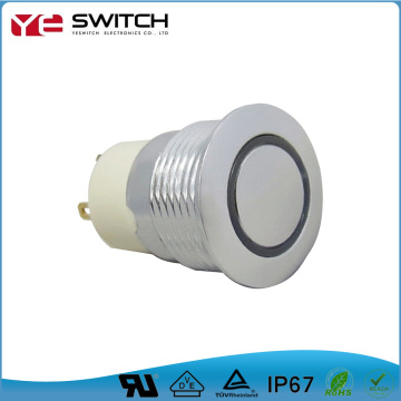 16 mm illuminated lamp self return waterproof switches