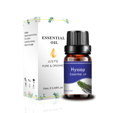 Grade alimentar Melhor qualidade de 10 ml de óleo essencial em massa Hyssop