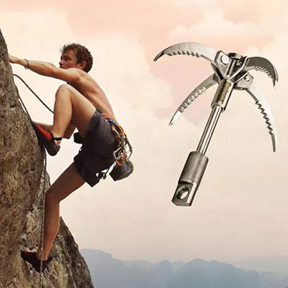 Multifunctional Stainless Steel Grappling Hook for Outdoor Camping and Hiking
