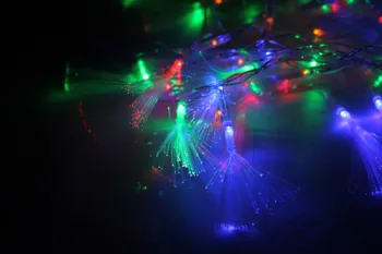 LED string light with optical