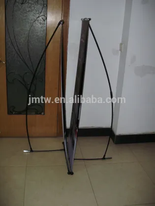 Economic Carbonized pole L Banner stand
