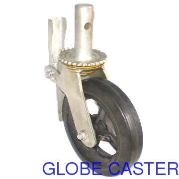8 inch Rubber on Cast Iron Scaffolding Caster,6 inch Available