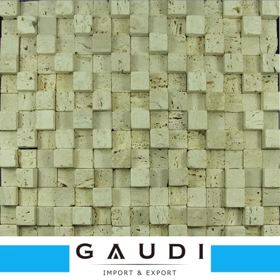 High standard 20x20mm backsplash split face popular natural stone mosaic