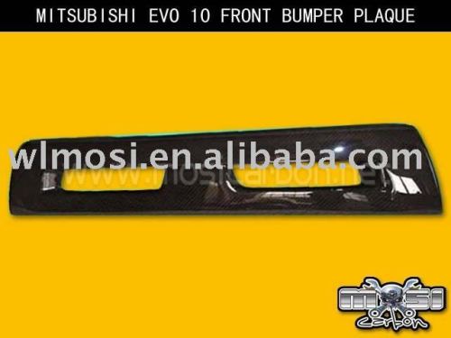 CARBON FIBER BUMPER PLAQUE FOR MITSUBISHI EVO 10