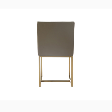 Silla de comedor de cuero de Emery moderna