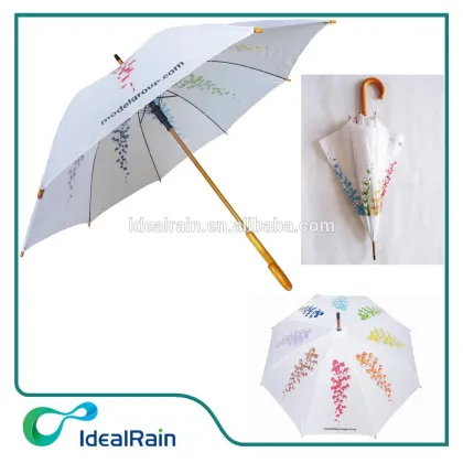 stick wooden advertising summer umbrella