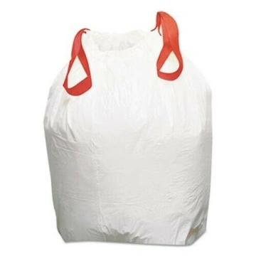 13 galones de alto cordón ajustable Bolsa de basura de cuerda de cocina  transparente Bolsa de basura, 200 bolsas - China Bolsa de basura con cordón  ajustable y bolsa de basura con