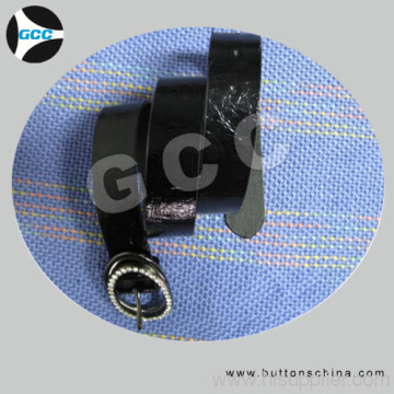 Genuine Leather Belt Buckle With Rhinestone