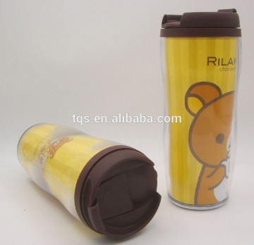 16OZ double layers coffee mug/travel auto cup/THERMOS