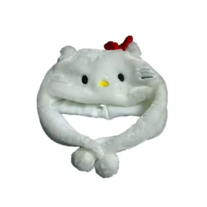 Girls Hello Kitty Plush Winter Hat