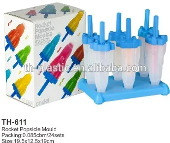 6pcs Rocket Popsicle Mould TH-611