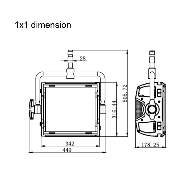 1x1 dimension