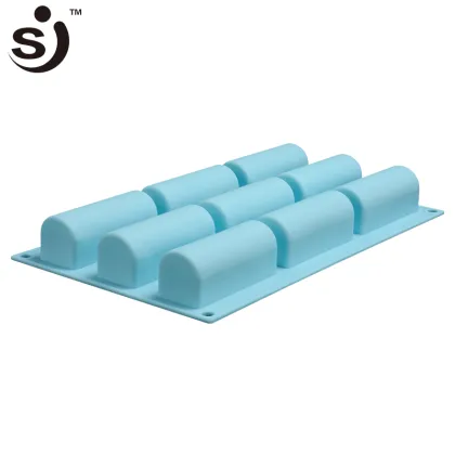 China Online Shop Silicone Cake Mould 9 Cavities Cylinder Silicon Cake Mold For Mousse Cake