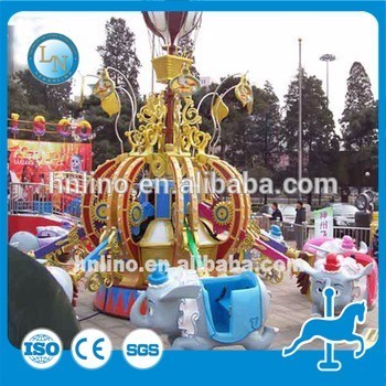 Outdoor amusement park equipment family rides flying elephant! China amusement park products for kids